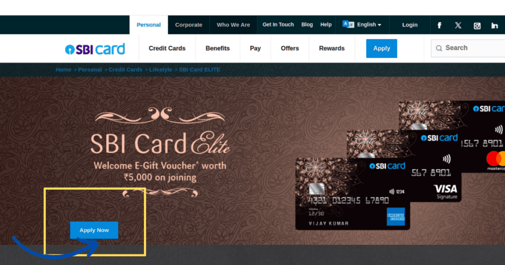 sbi elite credit card benefits hindi