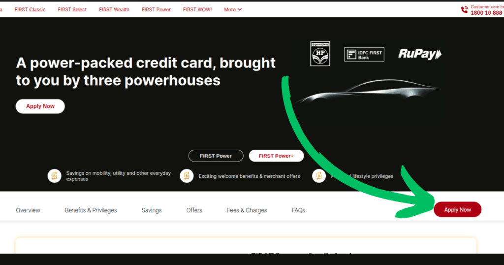 How to apply idfc first power plus credit card in Hindi 